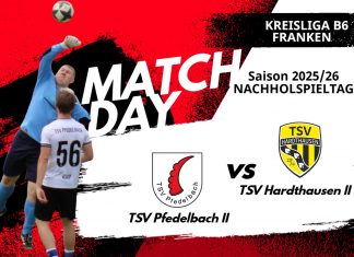 2. Mannschaft – Kreisliga B6 Vorbericht Nachholspiel: TSV Pfedelbach II – TSV Hardthausen II