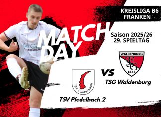2. Mannschaft – Kreisliga B6 Vorbericht 29. Spieltag: TSV Pfedelbach II – TSG Waldenburg