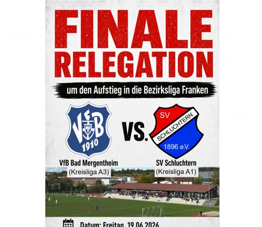 Relegationsfinale um den Aufstieg in die Bezirksliga Franken am Freitag, 19.06.2026 in Pfedelbach