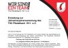 Jahreshauptversammlung des TSV Pfedelbach