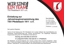 Jahreshauptversammlung des TSV Pfedelbach
