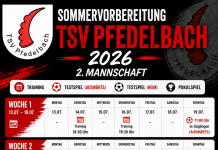 Vorbereitungsplan 2. Mannschaft Vorrunde Saison 2026/27
