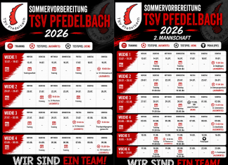 weitere Testspiele der 1. und 2. Mannschaft am Freitag, 31.07. und Sonntag, 02.08.2026