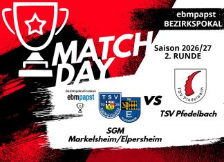 Auslosung 2. Runde Bezirkspokal: SGM Markelsheim/Elpersheim – TSV Pfedelbach, SGM Unterheimbach/Scheppach-Adolzfurt – TSV Pfedelbach II