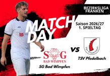 1. Mannschaft – Bezirksliga Franken Vorbericht 1. Spieltag: SG Bad Wimpfen – TSV Pfedelbach
