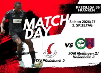 2. Mannschaft – Kreisliga B6 Vorbericht 2. Spieltag: TSV Pfedelbach – SGM Mulfingen 2/Hollenbach 3