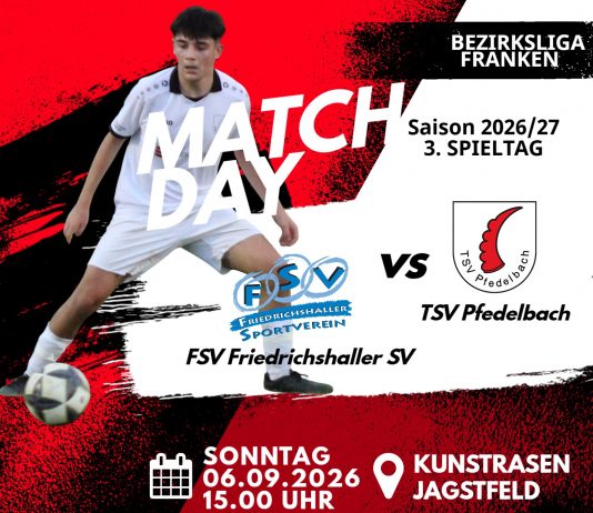 1. Mannschaft – Bezirksliga Franken Vorbericht 3. Spieltag: FSV Friedrichshaller SV – TSV Pfedelbach