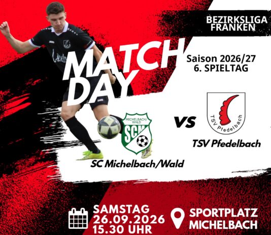 1. Mannschaft – Bezirksliga Franken Vorbericht 5. Spieltag: SC Michelbach/Wald – TSV Pfedelbach