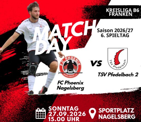 2. Mannschaft – Kreisliga B6 Franken Vorbericht 6. Spieltag: FC Phoenix Nagelsberg – TSV Pfedelbach 2