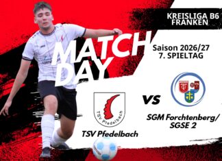 2. Mannschaft – Kreisliga B6 Vorbericht 7. Spieltag: TSV Pfedelbach 2 – SGM Forchtenberg/SGSE 2