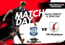 1. Mannschaft – Bezirksliga Franken Vorbericht 8. Spieltag: VfB Bad Mergentheim – TSV Pfedelbach