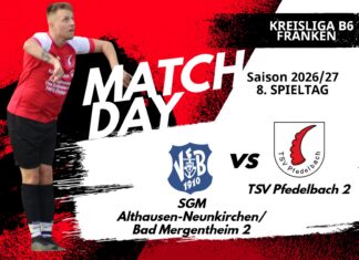 2. Mannschaft – Kreisliga B6 Franken Vorbericht 8. Spieltag: SGM Althausen-Neunkirchen/VfB Bad Mergentheim 2 – TSV Pfedelbach 2
