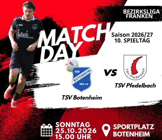 1. Mannschaft – Bezirksliga Franken Vorbericht 10. Spieltag: TSV Botenheim – TSV Pfedelbach