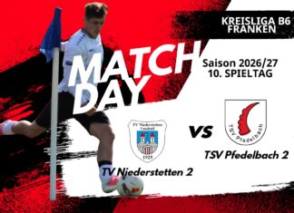 2. Mannschaft – Kreisliga B6 Franken Vorbericht 10. Spieltag: TV Niederstetten 2 – TSV Pfedelbach 2