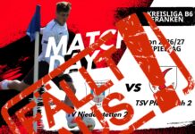 2. Mannschaft – Kreisliga B6 Franken 10. Spieltag: TV Niederstetten 2 – TSV Pfedelbach 2 abgesagt