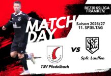 1. Mannschaft – Bezirksliga Vorbericht 11. Spieltag: TSV Pfedelbach – Spfr. Lauffen
